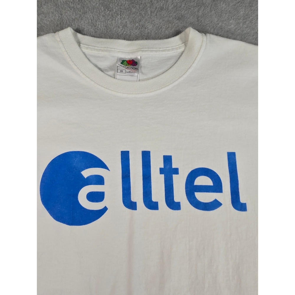 Vintage Alltel Wireless 90s/Y2K Graphic TShirt Mens XL White Cotton Fruit Loom - Picture 4 of 11